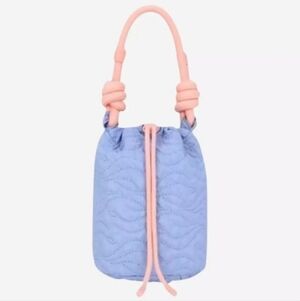 Dolce & Gabbana Blue Jasmine Mini Bucket Bag